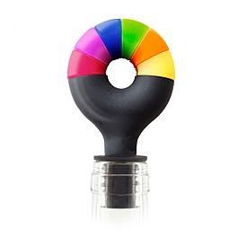 TAPPO IN SILICONE CON SEGNA BICCHIERI ARCOBALENO