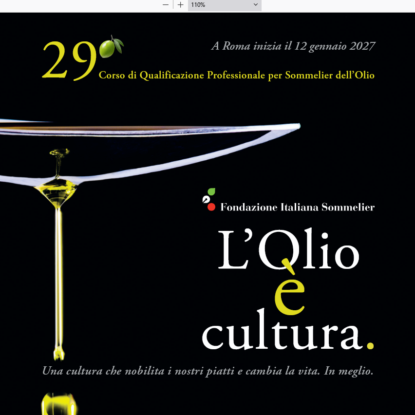 29° Corso di Sommelier dell'Olio Extravergine di Oliva