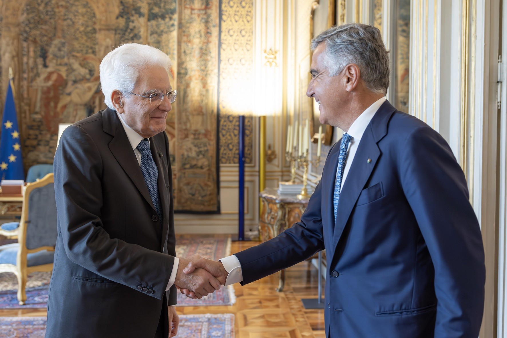 L'incontro tra Sergio Mattarella e Giovanni Manetti