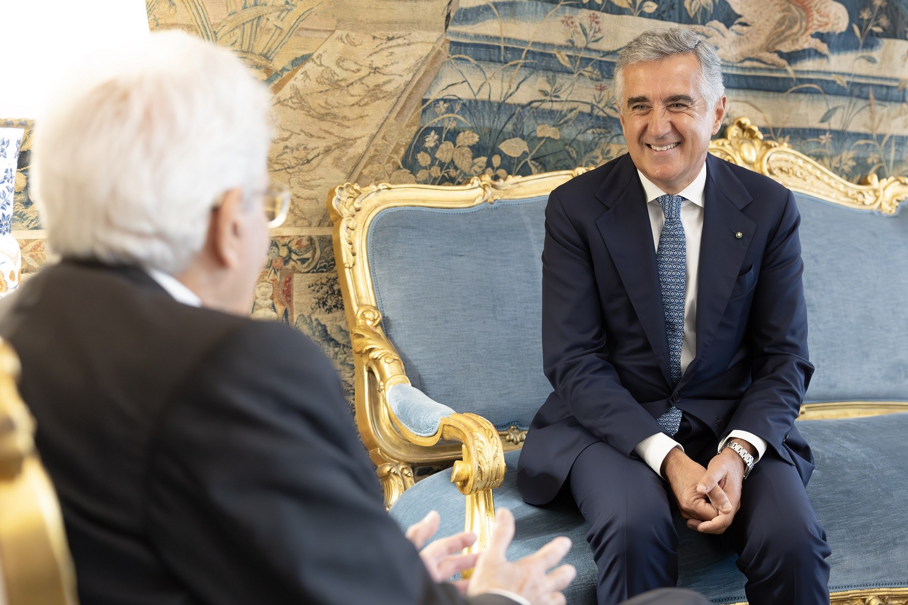 L'incontro tra Sergio Mattarella e Giovanni Manetti