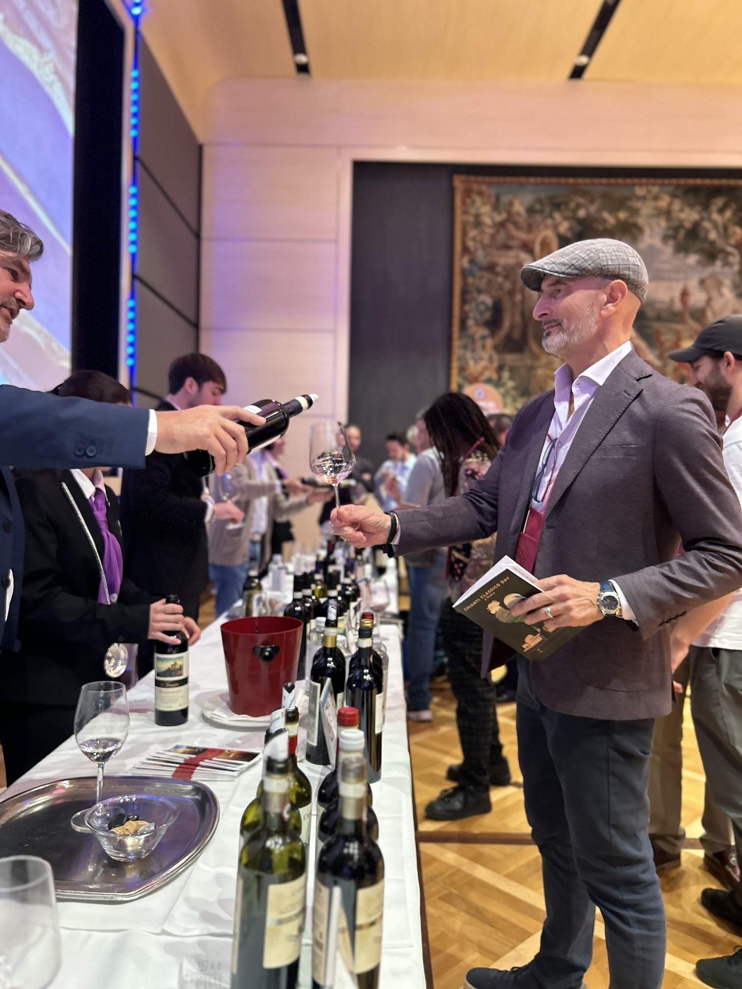 La Sala di degustazione del 43° Forum della Cultura del Vino, dell’Olio e dei Prodotti della Terra