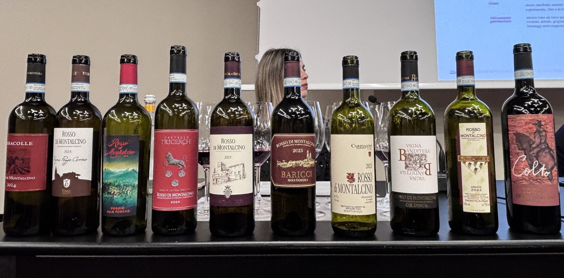 I vini in degustazione