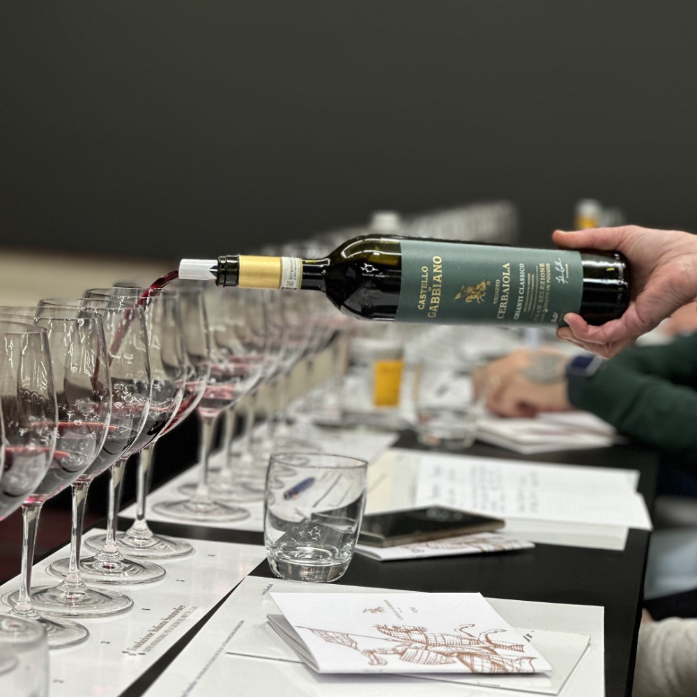 Il servizio del Chianti Classico Gran Selezione